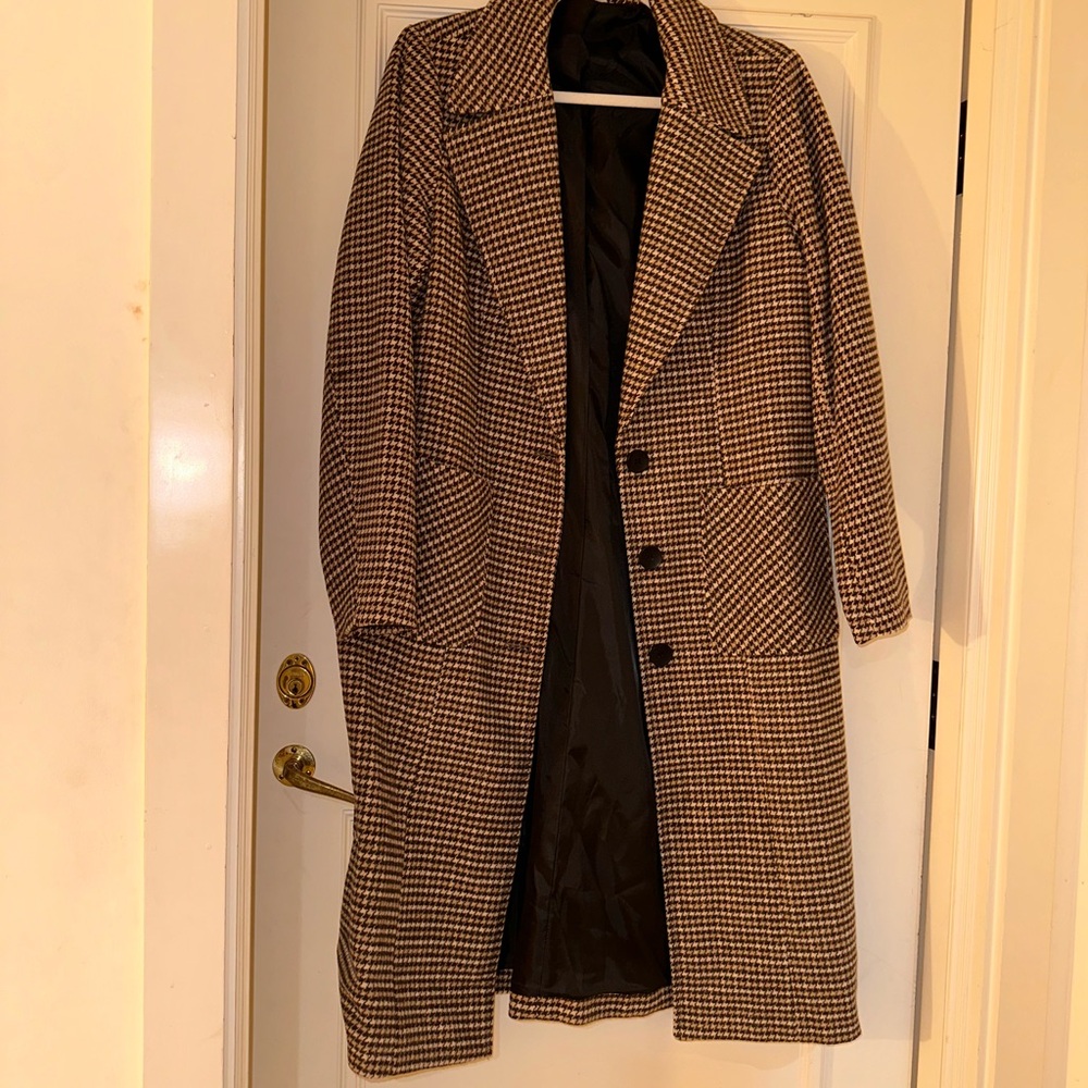 Men's Houndstooth Coat